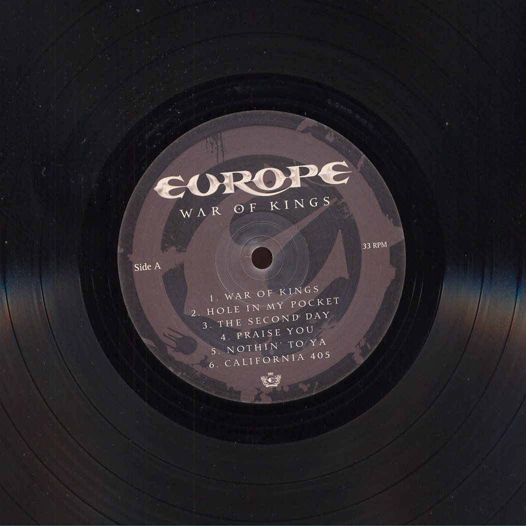 Europe  War Of Kings : LP Label A